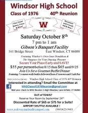 Windsor High School Class of 76 40th Reunion