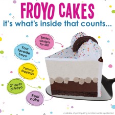 45. 8" Round Menchie's Cake Voucher 