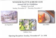  Windsor Palette and Brush Club Fall Art Exhibit