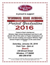 Windsor High Project Graduation fundraiser at Dom's