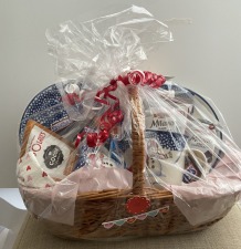 Valentine Snowman Gift Basket 