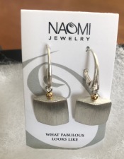 13. Sterling Silver and 14K Gold Earrings