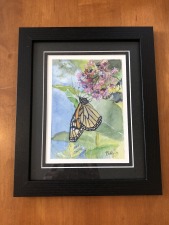 49. Monarch Butterfly Print (black mat)