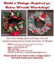 Create A Vintage or Retro Wreath!