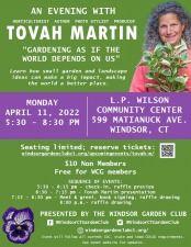 Tovah Martin - Windsor Garden Club 